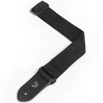 D'Addario® PWSUKE300 Polypropylene Ukulele Strap, 1.5 inch black ukulele strap, 37 inches long, can be used as a cable.