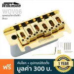 Wilkinson® WOV06 ชุดคันโยกกีตาร์ไฟฟ้า แบบ 2 เสา ระยะห่างสาย 6 ถึงสาย 1 56 มม. บล็อคคันโยกทำจากวัสดุ Diecast Zinc + แถมฟรี **อุปกรณ์ติดตั้ง**