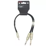 KIRLIN Y-362PR /0.3M Line Y, Line, Line, Cable, continue from the computer, 30 cm long, 3.5mm stereo plug to 2 x Phone Plug Ca.