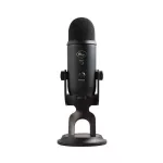 Blue Microphones® YETI BLACKOUT USB condenser Mike adjustable Can connect to monitor headphones + free USB cable