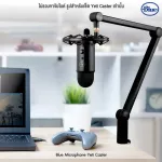 Blue Microphones® YETI BLACKOUT USB condenser Mike adjustable Can connect to monitor headphones + free USB cable