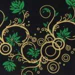 Rasvone ADP10 Piccard Guitar for Size 40 "/ 41" Water droplets with glue stripes on the back and attached - Acoustic Guitar Standard Pickguard.