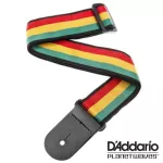 D'Addario® Planet Waves Woven Strap สายสะพายกีตาร์ ลายกราฟิค กว้าง 2 นิ้ว วัสดไนลอน ปรับยาวได้ 89-150 ซม. ** Made in Canada **