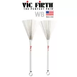 VIC FIRTH® WB Wooden Drum Wood Head of Jazz Brushes, Drum Brushes ** Made in USA **