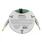 KIRLIN IW-241PRG / GR-3M, 3 meter green jack cable Golden Jack Jack + Free Strap
