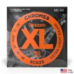 D'Addario® ECG23 Electric guitar Line No. 10 Metal Material XL Chrome Flat Wound 100% authentic Extra Light, 10-48 ** Made in