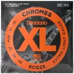 D'Addario® ECG23 Electric guitar Line No. 10 Metal Material XL Chrome Flat Wound 100% authentic Extra Light, 10-48 ** Made in