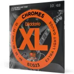 D'Addario® ECG23 Electric guitar Line No. 10 Metal Material XL Chrome Flat Wound 100% authentic Extra Light, 10-48 ** Made in