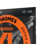 D'Addario® ECG23 Electric guitar Line No. 10 Metal Material XL Chrome Flat Wound 100% authentic Extra Light, 10-48 ** Made in