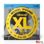 D'Addario® EXL125 Electric guitars No. 9, 100% authentic nickel material, Super Light Top/Regular Bottom, 9 - 46 ** Made in U