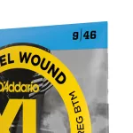 D'Addario® EXL125 Electric guitars No. 9, 100% authentic nickel material, Super Light Top/Regular Bottom, 9 - 46 ** Made in U