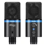 IK Multimedia® iRig Mic Studio ไมค์คอนเดนเซอร์ สำหรับต่อกับไอโฟน, แอนดรอยด์, คอมพิวเตอร์ + แถมฟรีสายเชื่อมต่อกับสมาร์ทโฟ