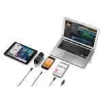 IK Multimedia® iRig Mic Studio ไมค์คอนเดนเซอร์ สำหรับต่อกับไอโฟน, แอนดรอยด์, คอมพิวเตอร์ + แถมฟรีสายเชื่อมต่อกับสมาร์ทโฟ