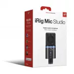IK Multimedia® iRig Mic Studio ไมค์คอนเดนเซอร์ สำหรับต่อกับไอโฟน, แอนดรอยด์, คอมพิวเตอร์ + แถมฟรีสายเชื่อมต่อกับสมาร์ทโฟ