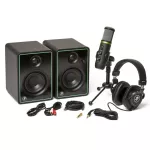 Mackie® Creator Bundle EM-USB / MC-00 headphones / CR-3X monitor speakers + free jack &
