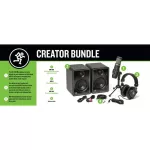 Mackie® Creator Bundle EM-USB / MC-00 headphones / CR-3X monitor speakers + free jack &
