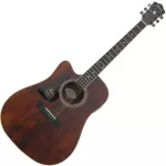 Mantic AG-10SCEL, an electric acoustic guitar, left hand 41 -inch left hand guitar, Dreadnough shape, Top Solid Spruce / Mahogany
