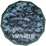 Vic Firth® VXPDC06 PRACTICE PAD 6 -inch drum rehearsal, Digital Camo silicone pattern, has a smooth, portable, easy to carry base.