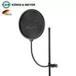 K&M 23966 Popkiller แผ่นกันลม / Pop Filter เส้นผ่านศูนย์กลาง 20 ซม. มาพร้อมคอห่านและขาจับยึดในตัว Model 23966-000-55