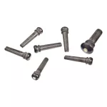 D'Addario® PWPS2 Bridge Pins guitar pins + authentic wooden straps EBony / Abalone Premium Grade Bridge Pins, 6