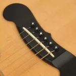 D'Addario® PWPS3 Bridge Pins หมุดกีตาร์ + หมุดสายสะพาย วัสดุไม้แท้ ลาย Ebony / Pearl  Premium Grade Bridge Pins , 6 หม
