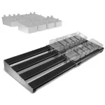 D'Addario® XPND 2 Pedalboard Double Row บอร์ดเอฟเฟค วัสดุโลหะ แบบ 2 แถว ปรับขยายขนาดได้ + แถมฟรีคลิปจัดสายเคเบิ้ล