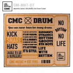 CMC® Drum Carpet Mat 2022  พรมกลอง พรมกลองชุด พรมกลองไฟฟ้า ขนหนา มียางกันลื่น ลาย CMC ขนาด 200 x 160 ซม