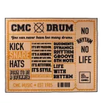 CMC® DRUM CARPET MAT 2022, drum carpet, drums, electric rugs, thick hair fur with non -slip rubber, CMC pattern, size 200 x 160 cm.