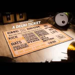 CMC® DRUM CARPET MAT 2022, drum carpet, drums, electric rugs, thick hair fur with non -slip rubber, CMC pattern, size 200 x 160 cm.