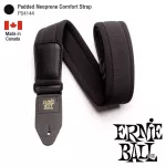 ERNIE Ball® P04144 Padded Neoprene Comfort Strap, 2.5 inch wide guitar strap, 46 - 54 inches long, can be used with all types of guitar ** Made in Canada