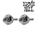ERNIE BALL® หมุดคล้องสายสะพายชุบนิกเกิล / หมุดสายสะพายกีตาร์ 2 ตัว รุ่น P04237 Strap Buttons