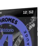 D'Addario® ECG25 Electric guitar line No. 12, metal material, XL Chrome Flat Wound 100% genuine Light, 12-52 ** Made in USA *