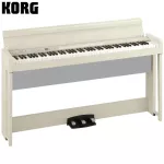 KORG® C1 Air เปียโนไฟฟ้า 88 คีย์ ลิ่มคีย์ Real Weighted Hammer Action ลำโพง 2 ตัว ต่อบลูทูธ สี White Antique + แถมฟรีข