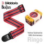 D'Addario® The Beatles Guitar Strap สายสะพายกีตาร์ Yellow Submarine 50th Anniversary Woven Strap พร้อมกล่องโลหะ ** Limi