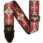 ERNIE BALL® P04695 Red Trellis Jacquard Strap สายสะพายกีตาร์ 3in1 ลวดลายศิลปะ สำหรับกีตาร์โปร่ง/กีตาร์ไฟฟ้า/กีตาร์เบส รุ