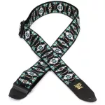 ERNIE Ball® P05325 Southwestern Turquoise Jacquard Strap, 3in1 guitar strap for acoustic guitar/electric guitar