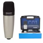 SAMSON® C01 ไมค์คอนเดนเซอร์ ไมค์สตูดิโอ ระบบเสียง Hypercardioid ขนาดเล็กกะทัดรัด พกพาสะดวก + แถมฟรีขาจับไมค์คอน & เคสแข็