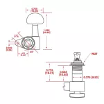 D'Addario® PWAT-6R2 electric guitar knob There is a good black cable mechanism + free bolts and Auto-Trim Locking tun.