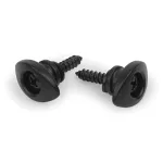 D'Addario® Pweep102 Elliptical Guitar Elliptical Guitar Ell Pin, a lock of the guitar strap / black warery pins, 2 tires