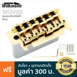 Wilkinson® WOV05 Strat Bridge ชุดคันโยกกีตาร์ไฟฟ้า สะพานสายกีตาร์ไฟฟ้า ทรง Strat แบบ 2 เสา มีช่องใส่คันโยก + แถมฟรีคันโยก & สปริง & น็อต & ประแจ