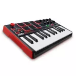 AKAI® MPK MINI MKIII MIDI Controller, 25 Portable Portable Keyboard 8 PADS, 8 buttons Q Link and THUB + free cutting program
