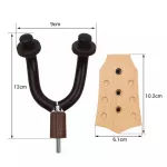 Rasvone GHW20 Wooden Guitar Hanger Hanging guitar, guitar hanging, wooden base, good guitar head with silicone covered + free bolts & plastic fasteners