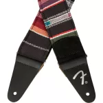 Fender® Sonoran Strap guitar sash For airy/electricity/bass 2 inches wide and braided cotton material The end of the genuine leather strap has a fender logo ** Made in Canada **
