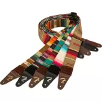 Fender® Sonoran Strap guitar sash For airy/electricity/bass 2 inches wide and braided cotton material The end of the genuine leather strap has a fender logo ** Made in Canada **