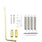 Wilkinson®  WOV08 Strat Bridge ชุดคันโยกกีตาร์ไฟฟ้า สะพานสายกีตาร์ไฟฟ้า ทรง Strat แบบ 2 เสา มีช่องใส่คันโยก + แถมฟรีคันโยก & สปริง & น็อต & ประแจ