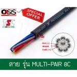 Ordering size/meter TSL 8cx24awg Multikor 8 Cord Cable Multicore Multi Pair 8core audio cable