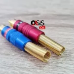 1 pair /send every day, RCA Plug Mitsumi, model 911R31, Golden Head, PLUG RCA spring spring.
