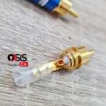 1 pair /send every day, RCA Plug Mitsumi, model 911R31, Golden Head, PLUG RCA spring spring.