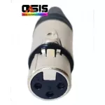 ส่งทุกวัน LIDGE YM-001A แจ๊ค XLR ตัวเมีย 3ขา ท้ายยาง สำหรับเข้าสาย ปลั๊ก XLR ตัวเมีย แจ็คตัวเมีย3ขา แคนนอน ตัวเมีย