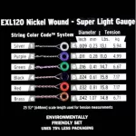 Authentic USA electric guitar cable number 9 D Addario.009 Exl120 Electric Guitar